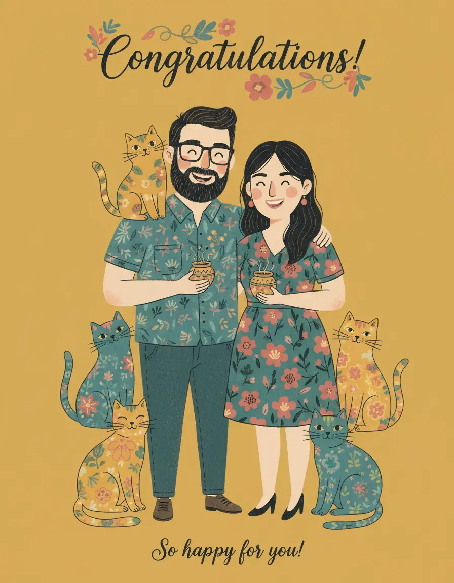 Congratulations card example